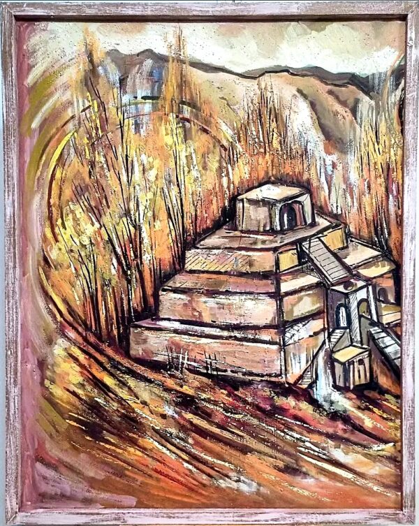 Mixed Media Painting - The Pyramid